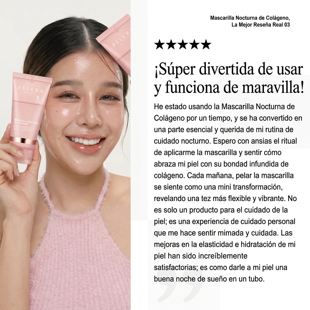 BELERA® | Mascarilla Nocturna de Colágeno
